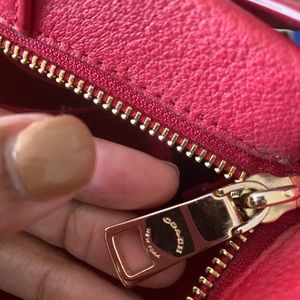 Red Hobo leather Purse